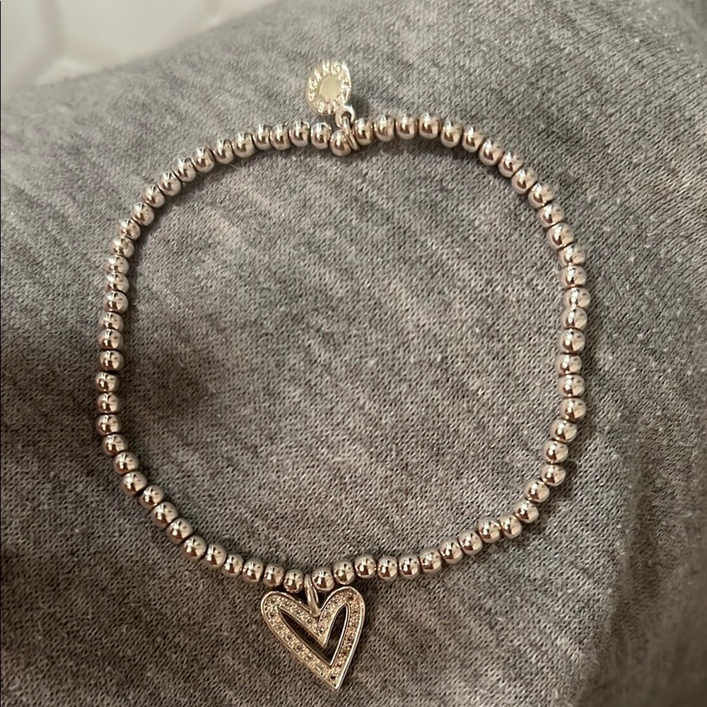 Silver Heart Charm Bracelet